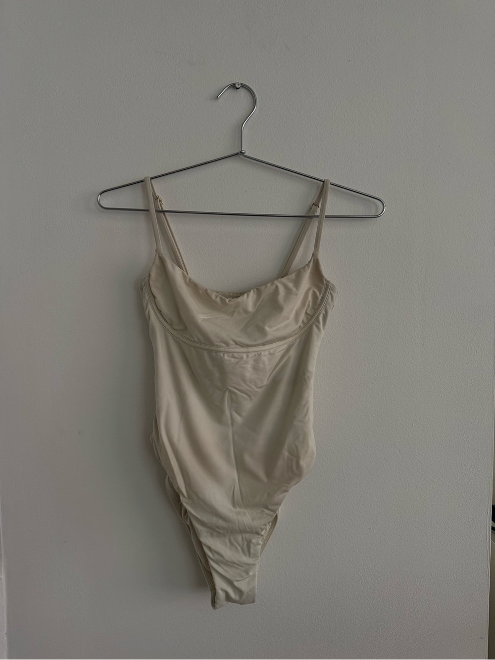 Monday Swimwear One-Piece Swimsuit in Beige Like New